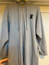SAVAGE FENTY Heather Gray Hooded Cotton Blend Jumpsuit SZ L NWOT RIHANNA - $74.25