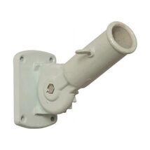 White Aluminum Adjustable Flag Pole Bracket - $15.85