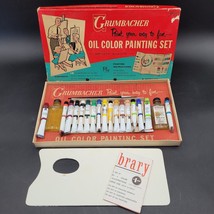 Vintage 1960s Grumbacher Oil Color Painting Art Set #321 - £23.67 GBP