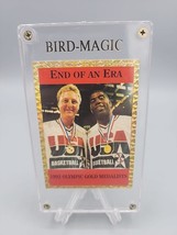1992 End Of An Era Larry Bird - Magic Johnson Usa Olympic Gold Medalist Card - £3.83 GBP