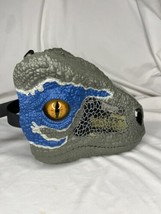 Jurassic World Chomp &#39;n Roar Mask Velociraptor Blue 2017 Tested &amp; Works - £11.87 GBP