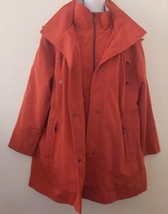 Womens Petite Coldwater Creek Jacket All Weather Pmed Color Red Rock/Tan Nwt - £100.46 GBP