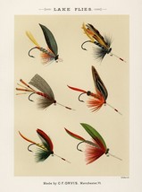 13821.Decor Poster.Room interior art design.Fishing fly.Fish market bait shop - £12.74 GBP+