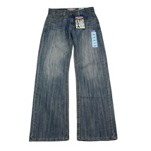 Levis Pants Boys 14 Blue Denim Slim Straight Fit Denizen Adjustable Jeans - £22.68 GBP