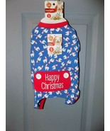 Pet Central Festive Blue Lama Happy Christmas Pajama PJ&#39;s Size S NEW - $31.10 CAD