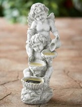 Solar Cherub Lighted Statuary - £26.05 GBP