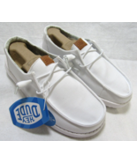 Hey Dude Wendy Stretch Canvas Wide Womens Shoes Size W8D Lace Up Loafers - $49.49