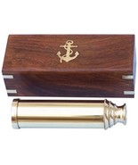 16&quot; BRASS TELESCOPE WITH WOODEN BOX - $39.00