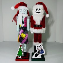 Nightmare Before Christmas Jack Skellington &amp; Sally Nutcracker Set Disne... - $49.50