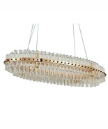 SJ5084 BILLIE OVAL MODERN GLASS CHANDELIER - $2,701.00+