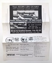 Viss&#39;s Gun Scope Life Guard Print Ad Flyer Vintage 1950&#39;s Viss - £12.68 GBP