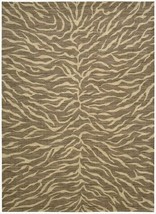 Nourison 42042 Riviera Area Rug Collection Chocolate 5 ft 3 in. x 7 ft 5 in. Rec - £407.49 GBP