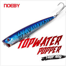 NOEBY Popper Fishing Lures 140mm 40g Topwater Dorado Popper Wobblers Har... - £4.43 GBP