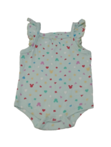 DISNEY BABY Girls One-piece Flutter Sleeve Tank Body Suit (6-9M) Mint - ... - $6.79