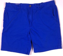 JCPenney Shorts Mens Size 40 Racing Blue Casual Summer Retro Flat Front - $19.79