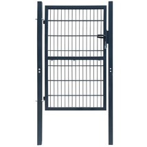vidaXL Gray Anthracite 2D Fence Gate Single Panel 6ft x 7ft High Security Metal - $386.49