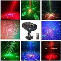 Party Lights Rgb 3 Lens Dj Disco Club Laser Light Sound Activated Led Projector - £35.33 GBP