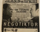 The Negotiator TV Guide Print Ad Kevin Spacey Samuel L Jackson TPA6 - $5.93