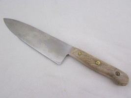 Chicago Cutlery 42S Chef&#39;s Knife 8&quot; blade Riveted Walnut Handle Full Tan... - $14.40