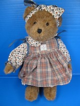 Boyds Bears Jennie Marie Warmheart Teddy Bear w/ Dress 15&quot; - £25.22 GBP