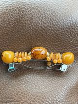 Vintage Handmade Baltic Butterscotch Honey Amber Hair Clip Barrette (1 P... - $69.30