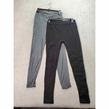 Lot Of 2 Ardene Activewear Leggings Women Medium Black Gray Polyester Sk... - $17.49