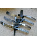 Vintage C. Jere Ribbon Wall Sculpture in Polished, Black and Textured Metal - $759.05