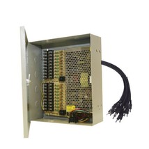 16Ch Power Supply Box Auto-Reset Cctv Camera Pigtail - £73.53 GBP