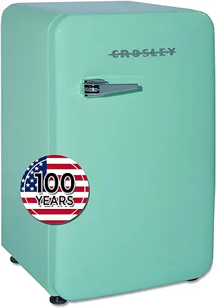 Crosley Retro Mini Fridge 3.2 Cu Ft Mint Green W/O Freezer, Compact Refr... - £530.96 GBP