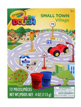 12pc Crayola Dough Small Town Village Ages 3+ Nontoxic Creative Play NEW - £6.35 GBP