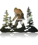 Sasquatch Statue Bigfoot Wall Art Decor Vintage Metal Sasquatch Wall Sign - $31.95