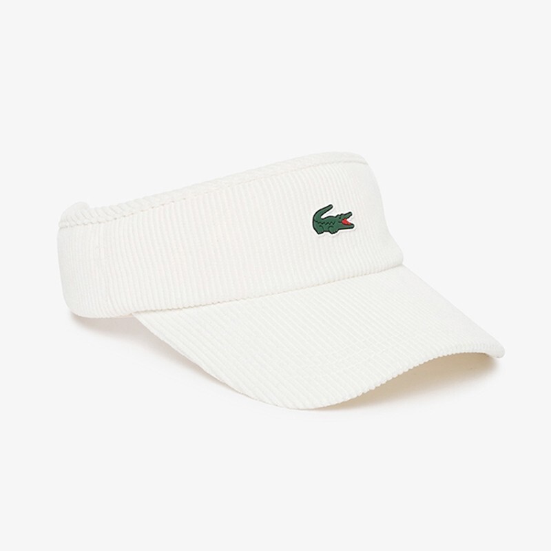 Lacoste Golf Corduroy Visor RK345E-54N 70V Sports Hat Casual Cap White N... - $87.90