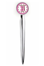 Baskin Robbins Ice Cream Retro Letter Opener Metal Silver Executive with... - $14.39