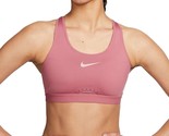 Nike Dri-FIT Women&#39;s Swoosh Sports Bra Size 3X (F-G) Pink - $29.69