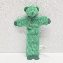 Russ Berrie Green Bear May Birthstone 7.5&quot; Plush Flat Poseable Wire Book... - $462.70 MXN