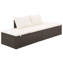  Outdoor Lounge Bed Brown and cream white - $4,176.76 MXN