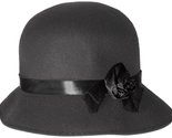 HMS Women&#39;s Cloche Hat, Black, One Size - £24.12 GBP