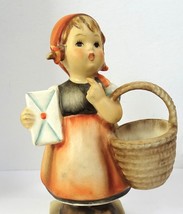 Goebel Hummel Meditation #13 2/0 Girl with Empty Basket and a Letter 1962 - £15.03 GBP
