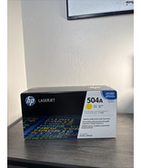 NEW HP CE252A 504a Yellow Toner Cartridge Genuine SEALED Box - $28.91 CAD