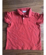 Jacadi Toddler Boy Orange Polo Length 15.5 Inches X13 Inches Pit To Pit - €19,37 EUR