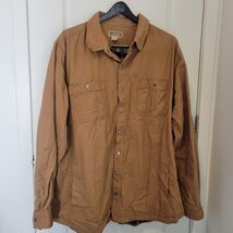Duluth Trading Mens Fire Hose Chore Jacket 3XL Tall Flannel Lined Canvas... - $48.50