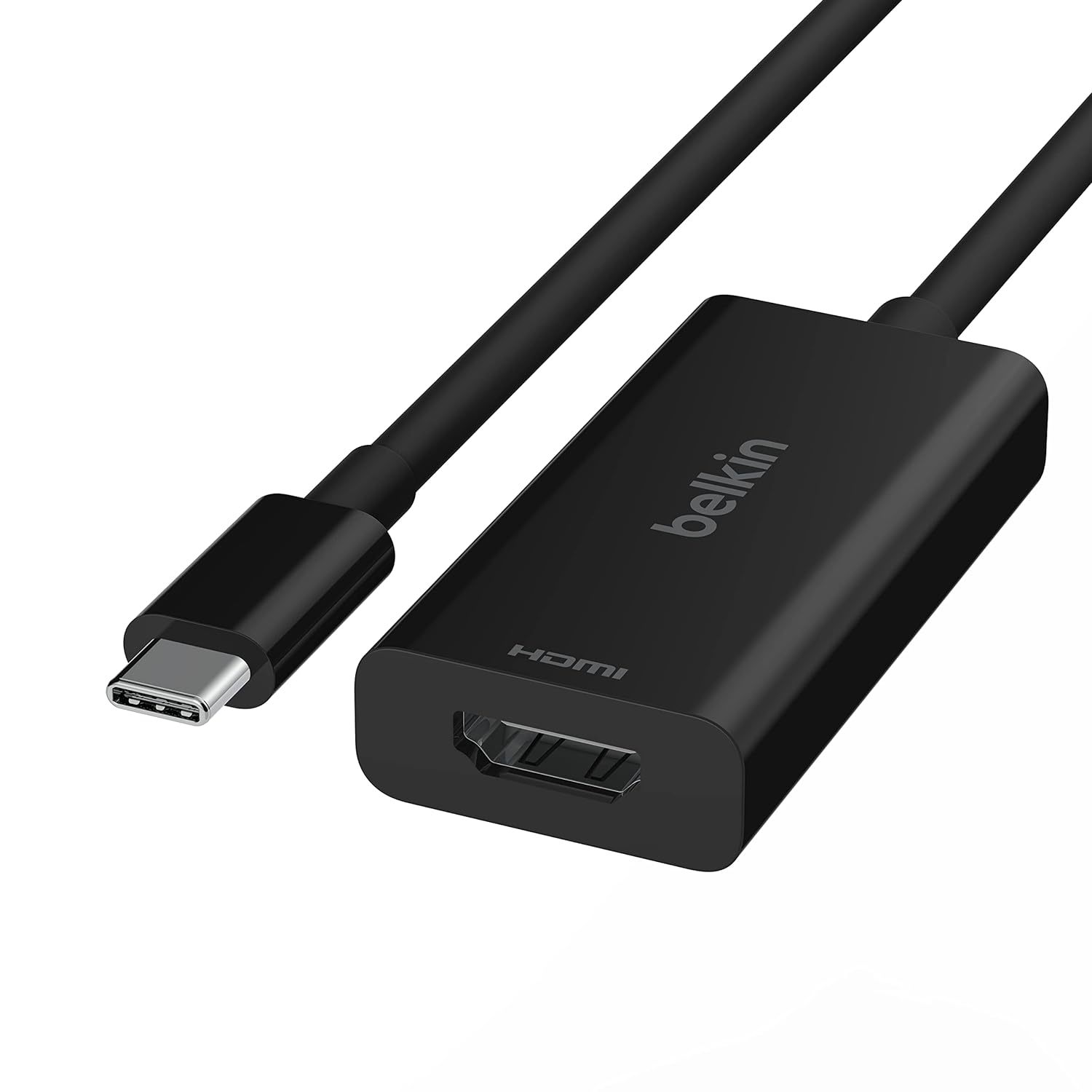 Belkin USB Type C to HDMI 2.1 Adapter, Tethered 4.33in Cable with 8K@60Hz, 4K@14 - $91.99