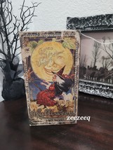 Faux Halloween Witch Moon Handbook Distressed Stash Box Decor - £23.73 GBP