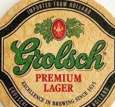 Grolsch Premium Holland Lager Coaster Cardboard Brewery Collectibles C96 - £7.96 GBP
