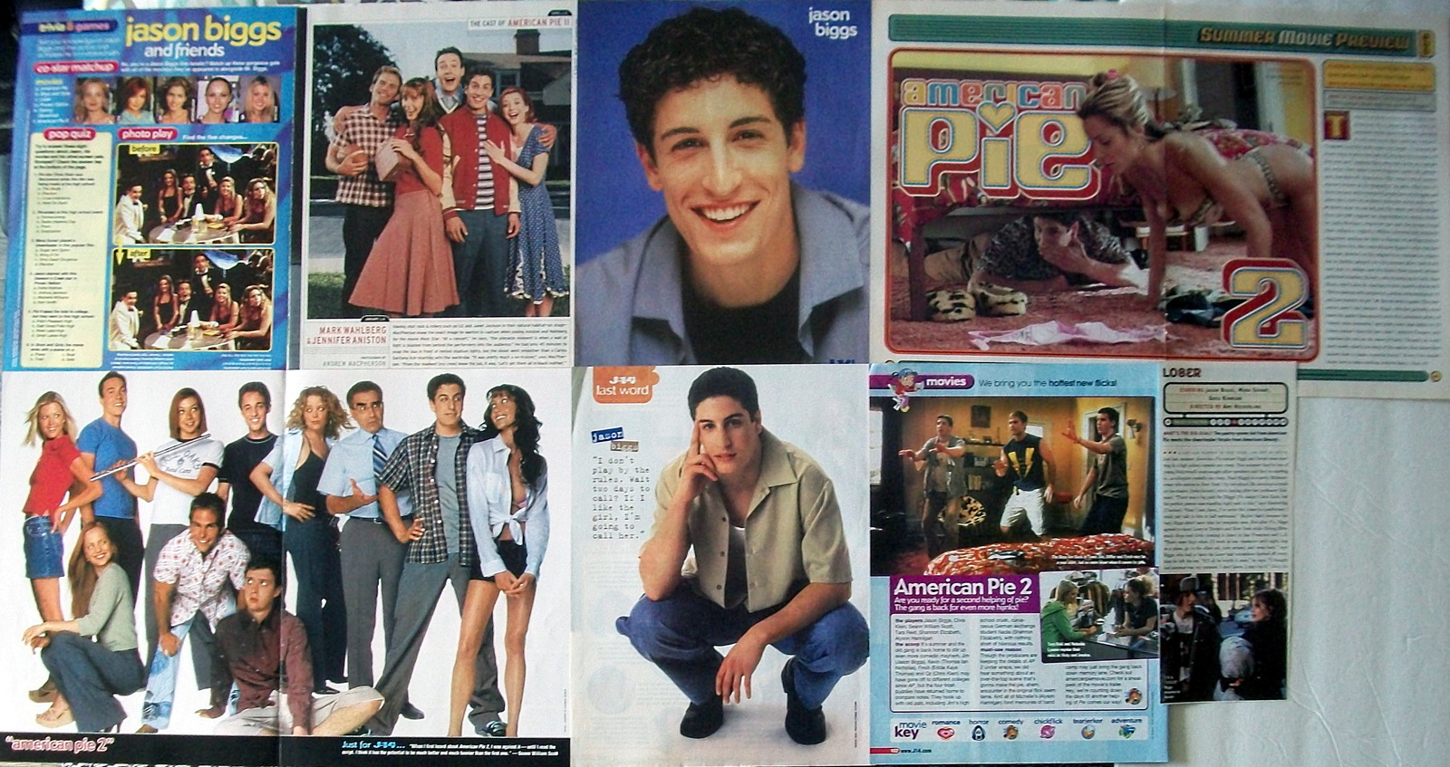 JASON BIGGS ~ 26 Color Vintage Clippings, Articles, Centerfold from 2000... - $6.67
