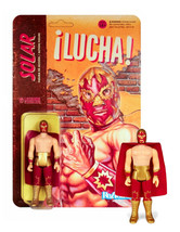 Super7 Solar in Wrestling Costume Legends of Lucha Libre ReAction 3.75&quot; Fig MOC - £9.49 GBP