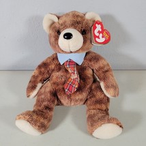 Ty Beanie Babies Bear Pappa 2004 #1 Dad Fathers Day Plush Retired Plaid ... - £7.72 GBP