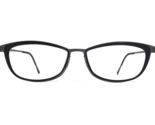 Lindberg Eyeglasses Frames 9701 U14 Shiny Black Dark Matte Purple 53-16-135 - $227.69