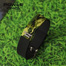 Power Ionics Titanium Ion F.I.R 3D Camo Bracelet Balance Wristband Energy PT048 - £31.05 GBP