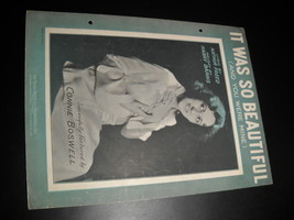 Sheet Music It Was So Beautiful Connie Boswell Arthur Freed Harry Banks ... - $8.99